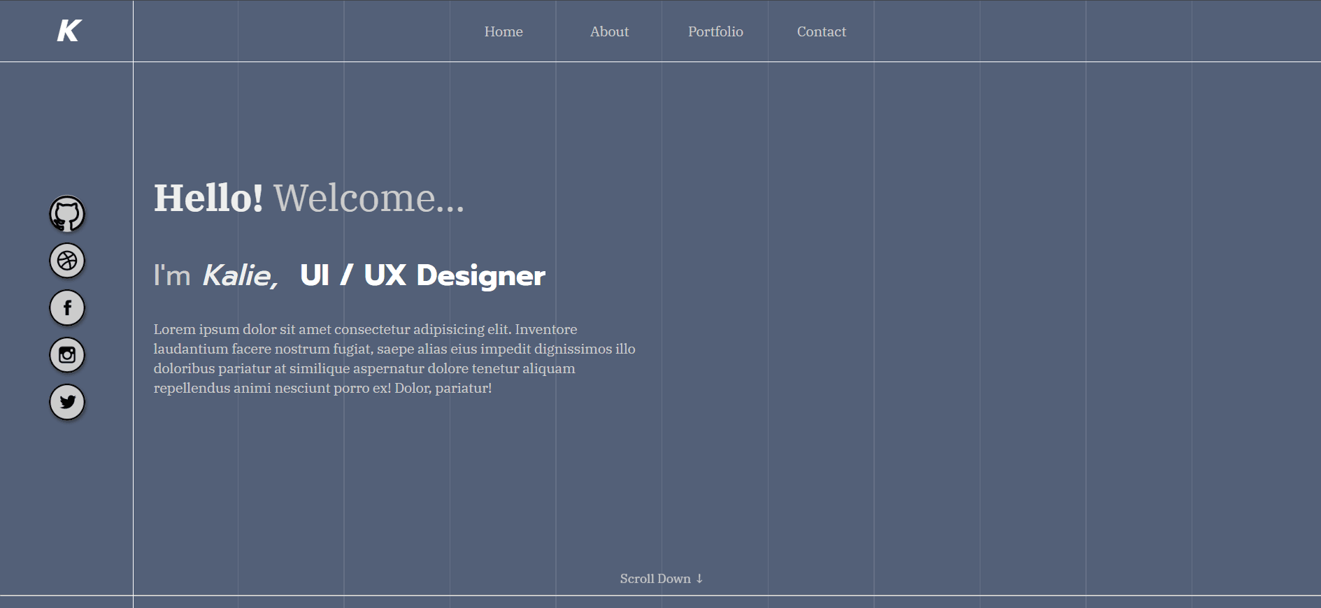 KALIE PORTFORLIO TEMPLATE.