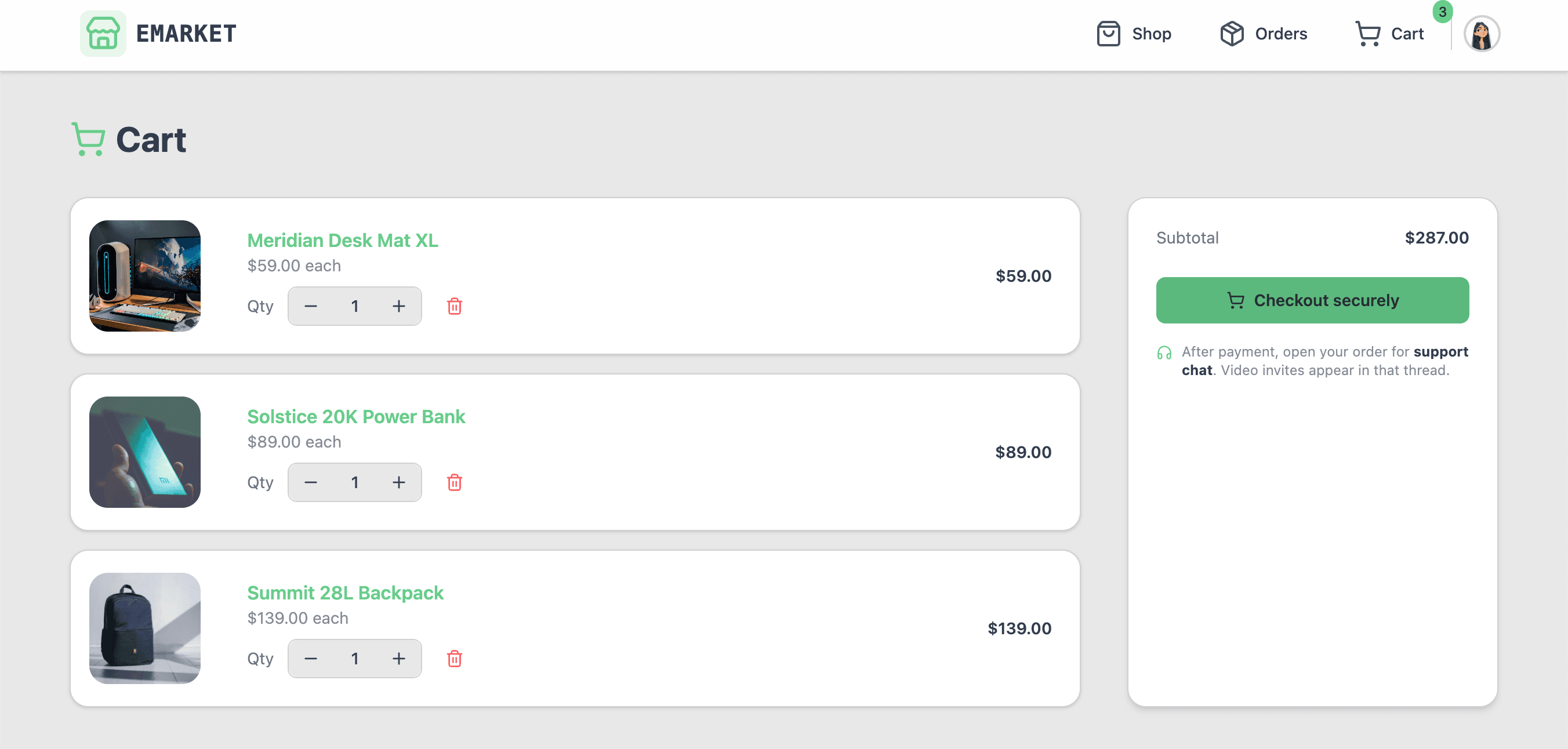 EMarket Online Store.