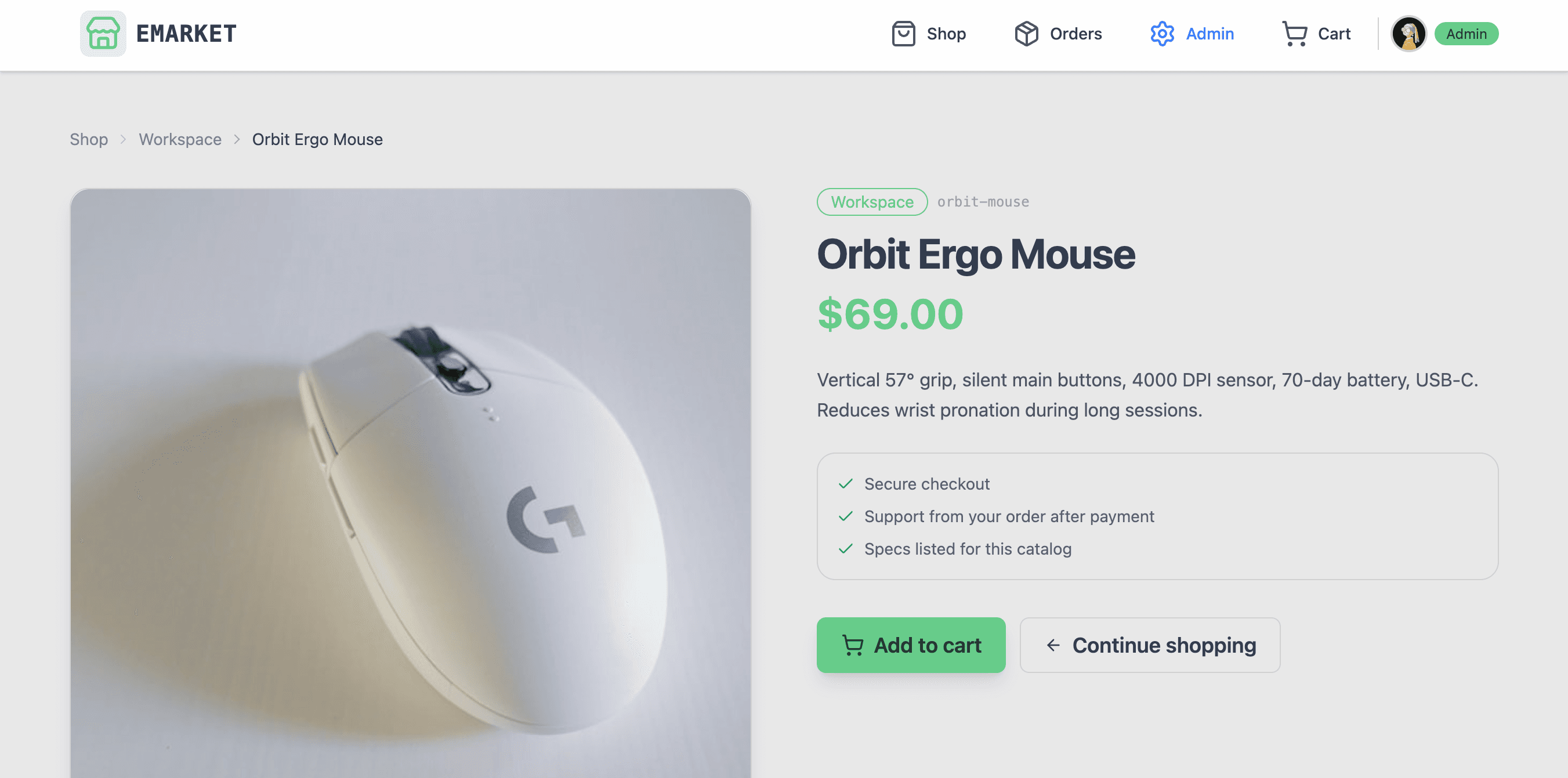 EMarket Online Store.