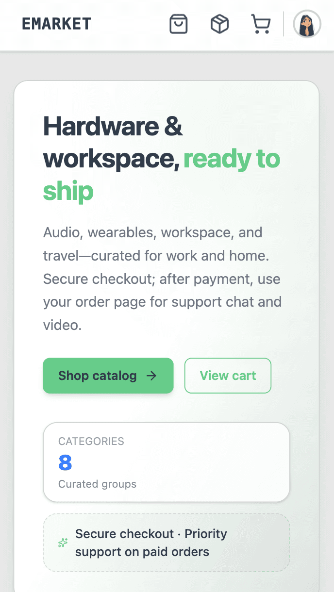 EMarket Online Store.