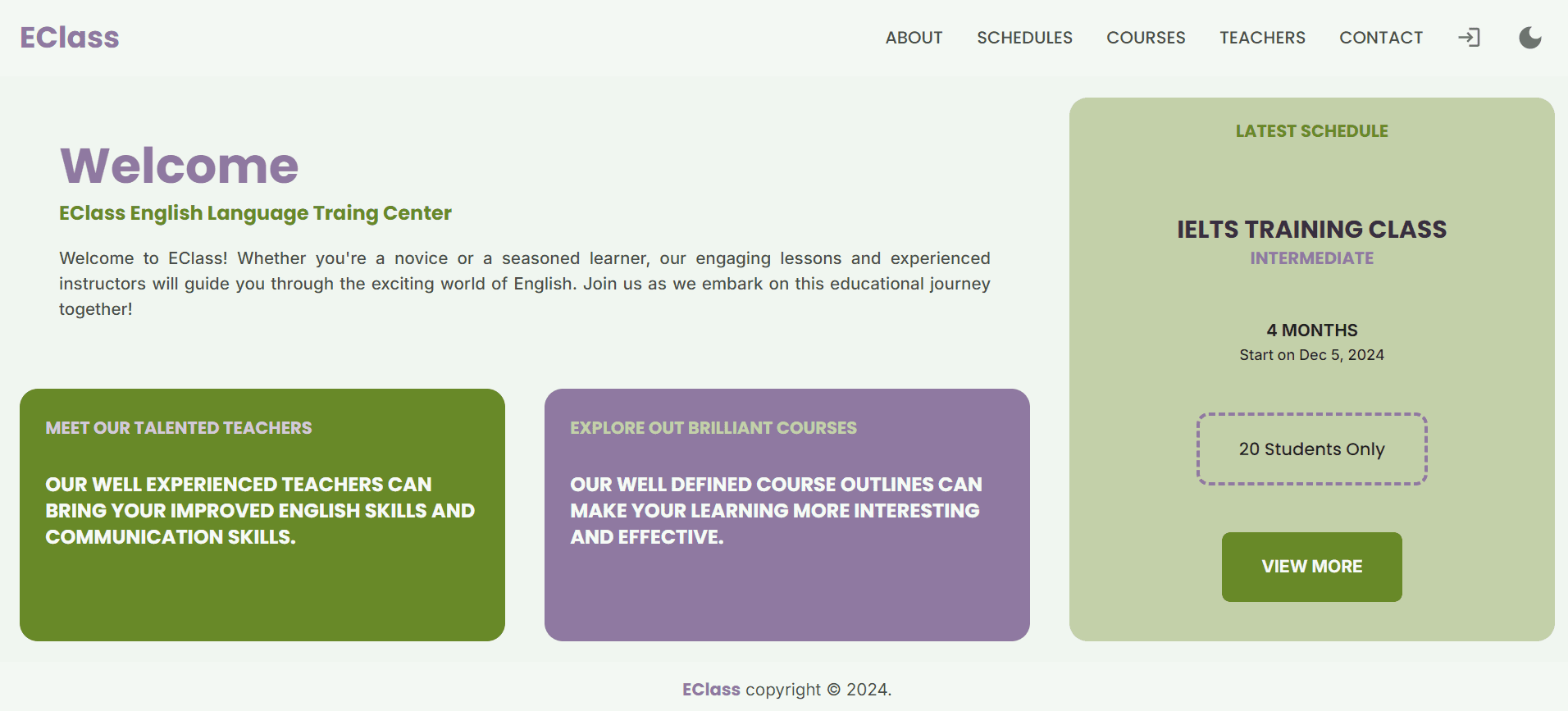 ECLASS ONLINE TEST.